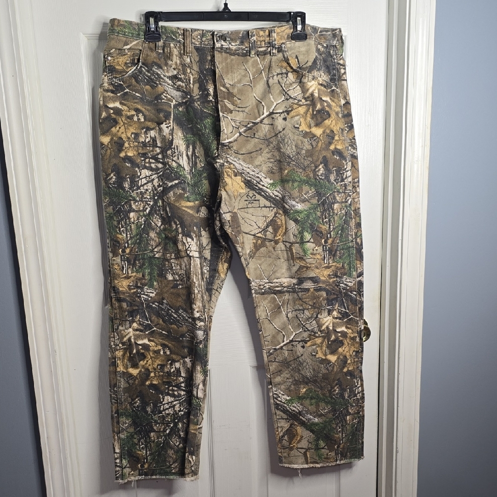 Wrangler Men's Camo Cargo Pants - Green/Tan/Brown
